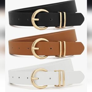 3 Pack Women's Belts Size 24-29 inch